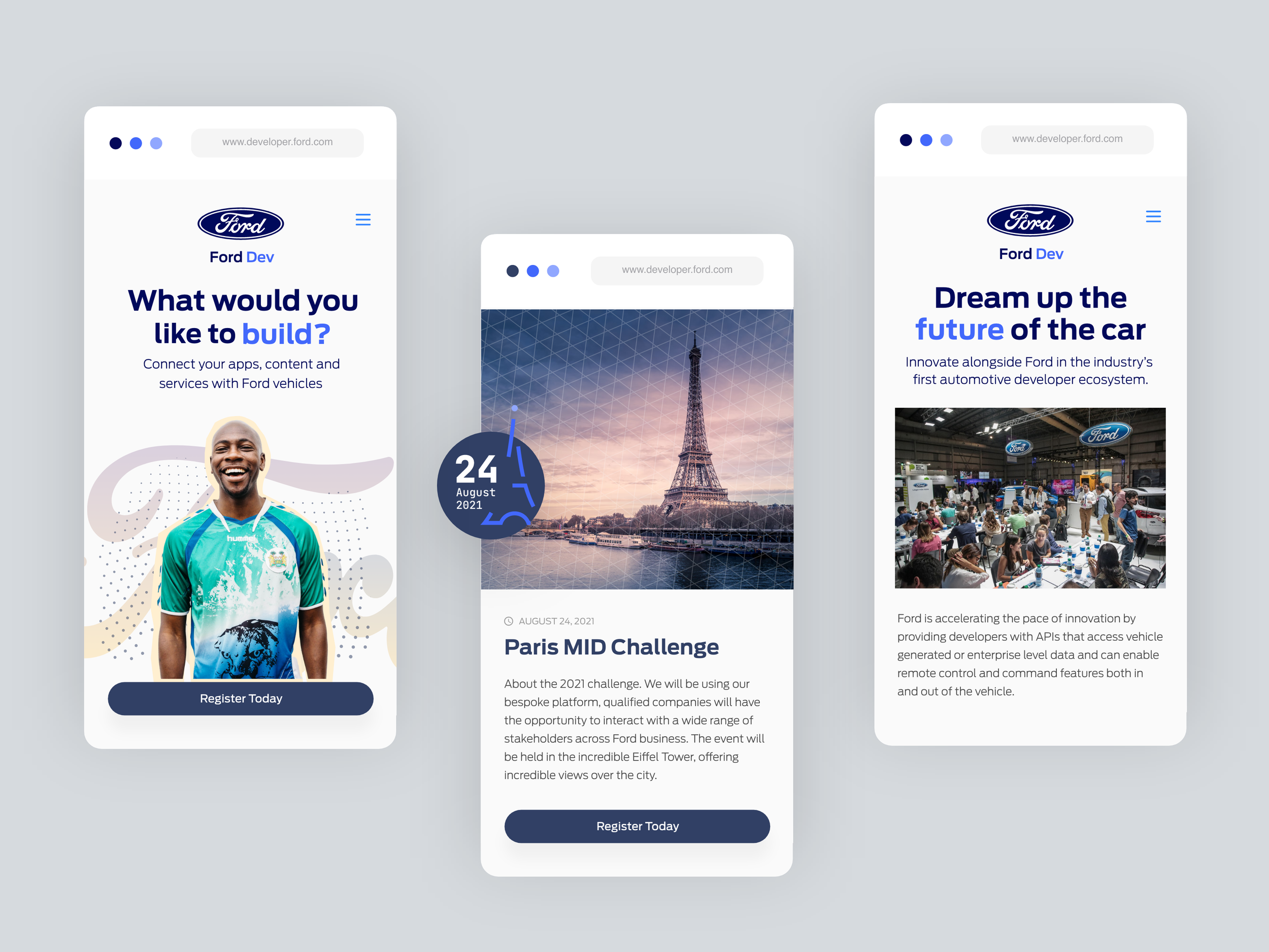 Ford Design Concepts - mobile views